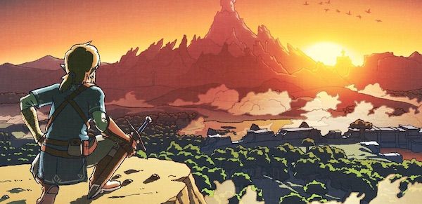 Link overlooking Hyrule