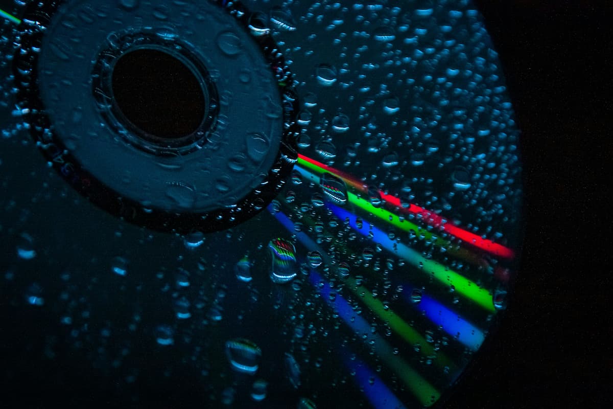 CD disc in rain — Photo by Vitaly K